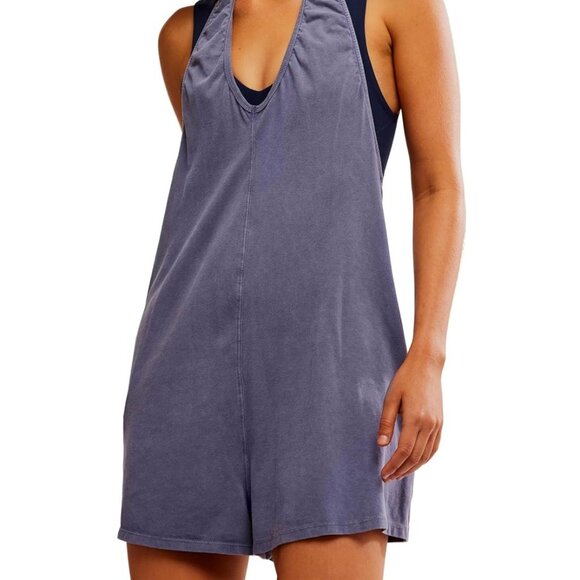 Free People Pants - Free People womens Hot Shot Halter Romper Size Large